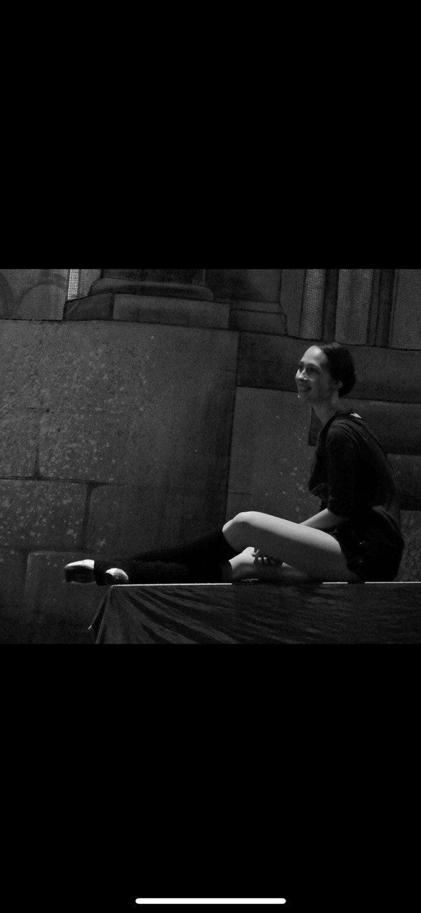 Ballet dancer on stage