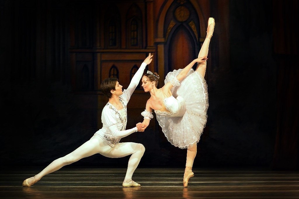 Ballet dancer on stage