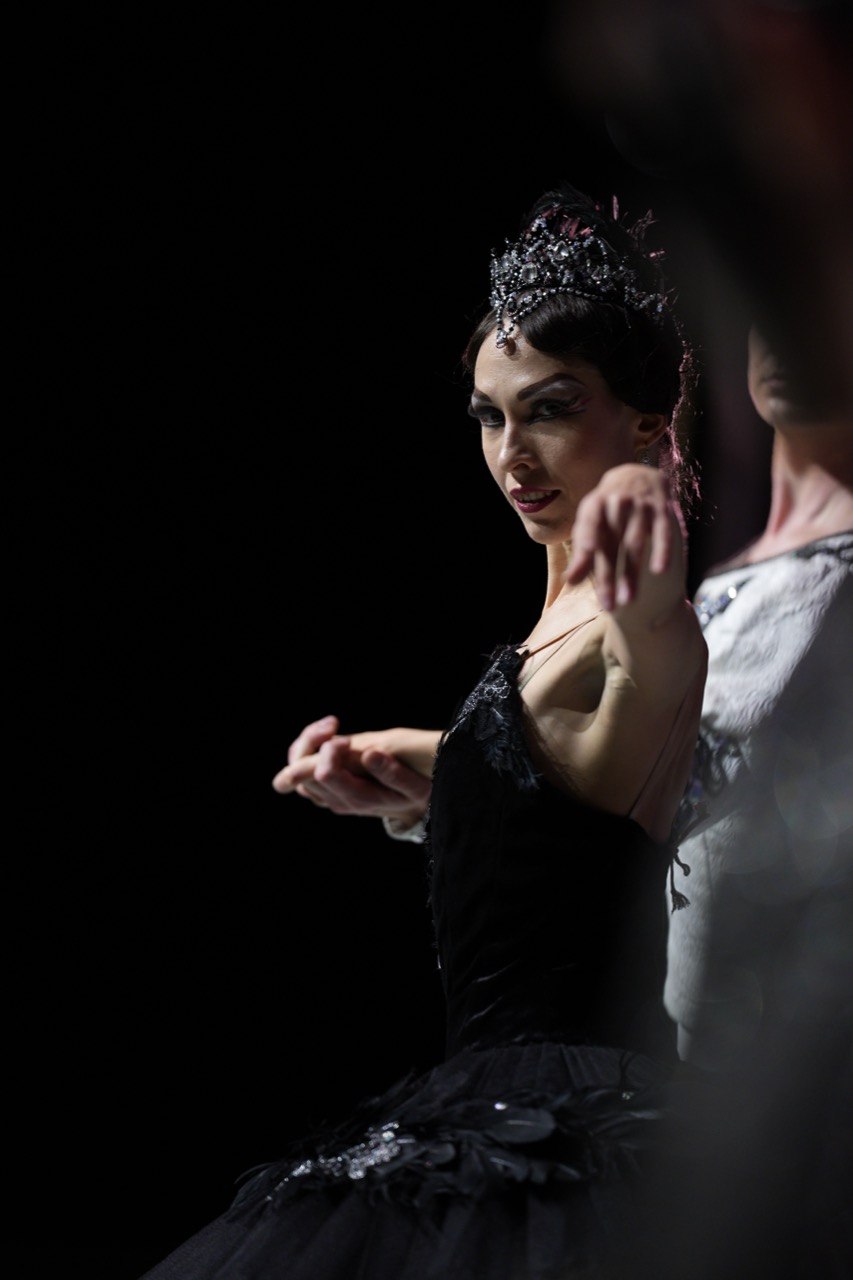 Ballet dancer on stage