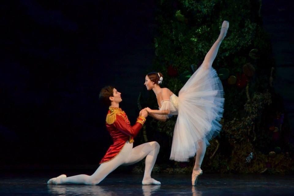 Ballet dancer on stage