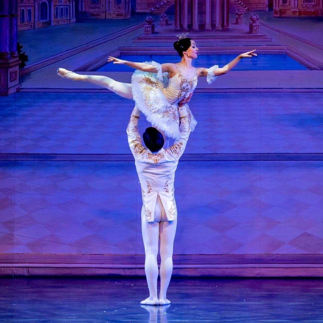 Ballet dancer on stage