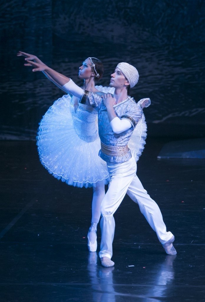 Ballet dancer on stage