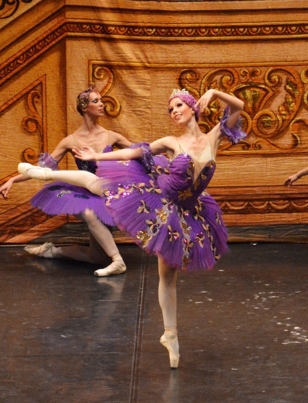Ballet dancer on stage