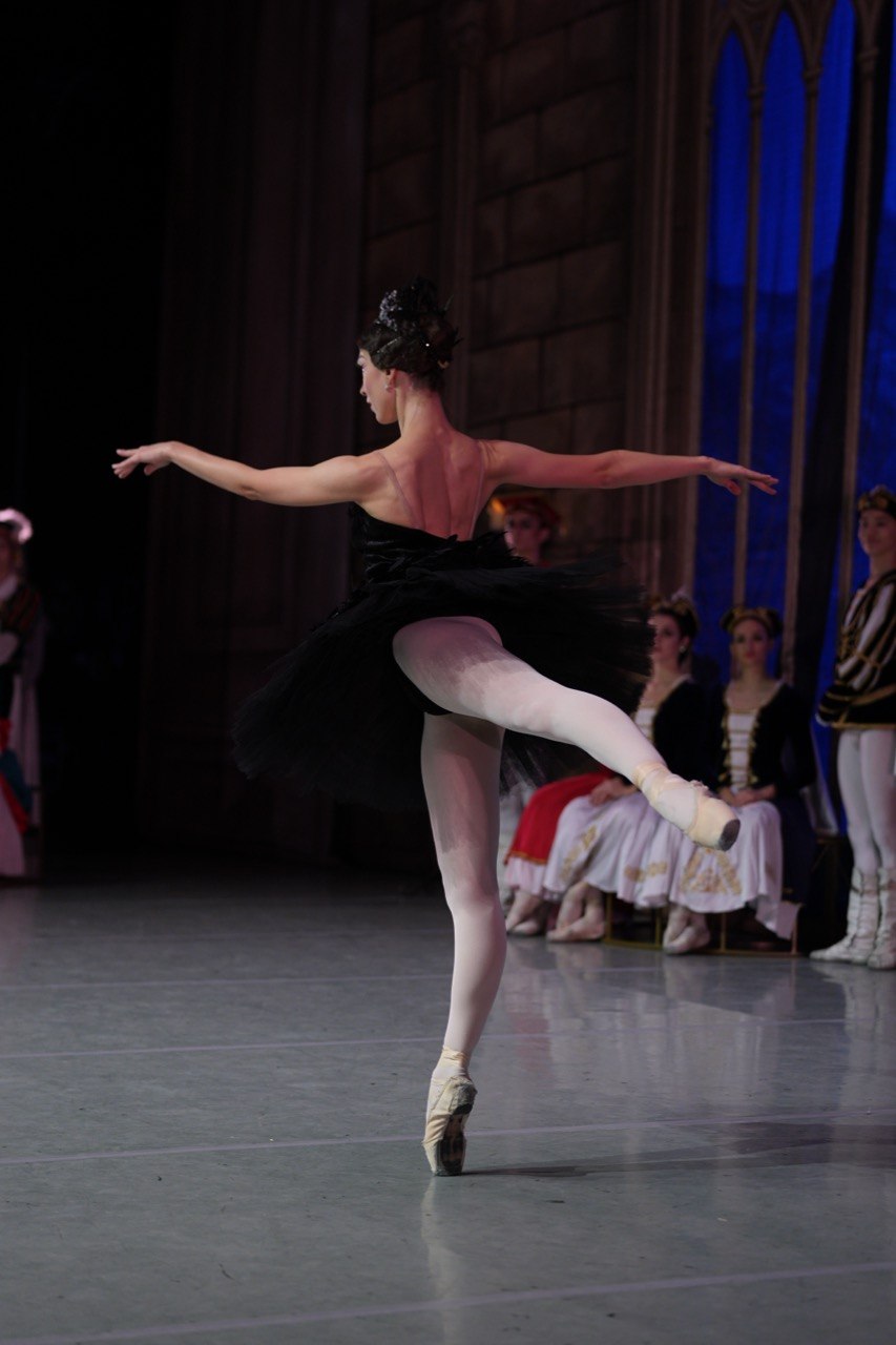 Ballet dancer on stage